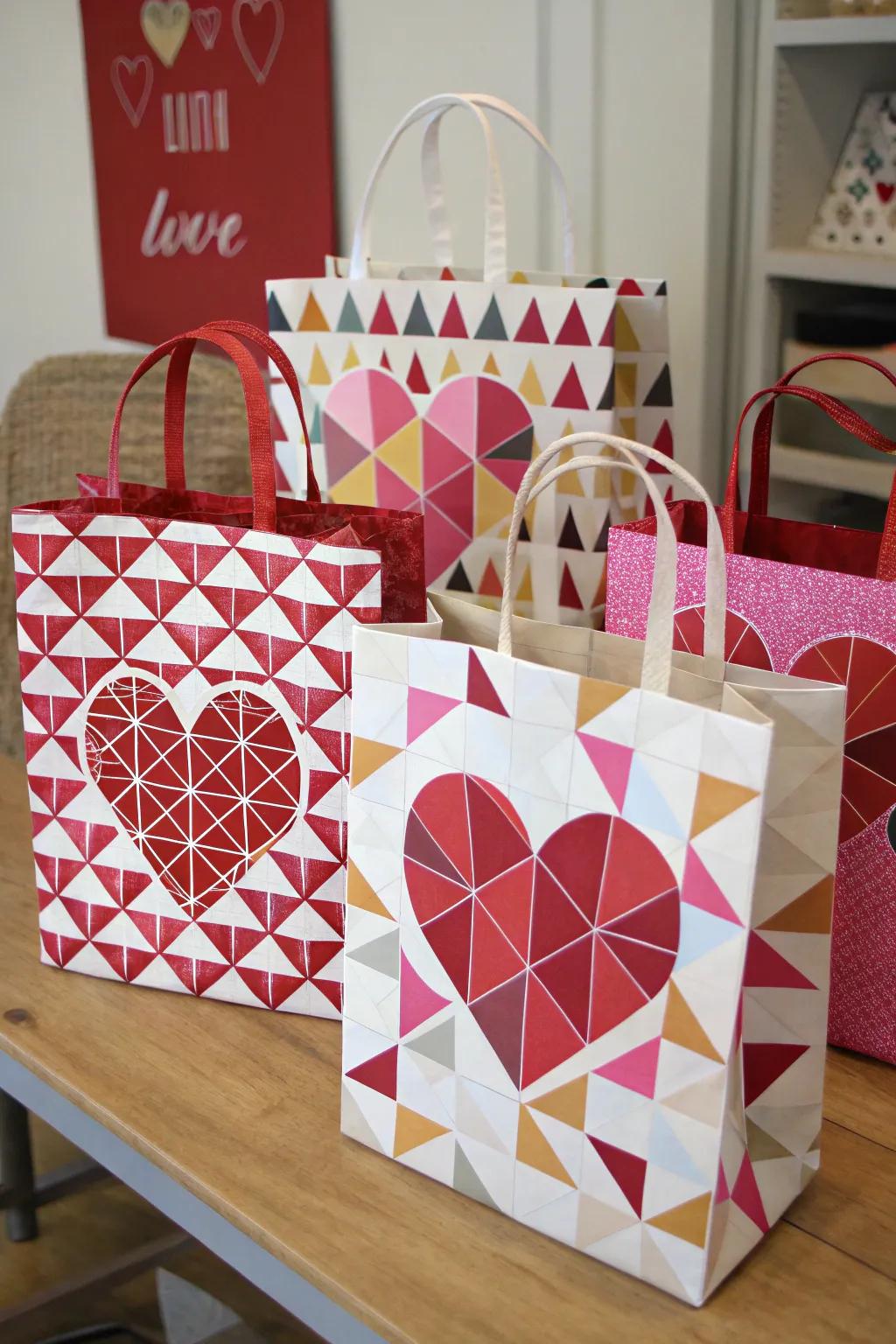 Geometric patterns provide a modern twist.