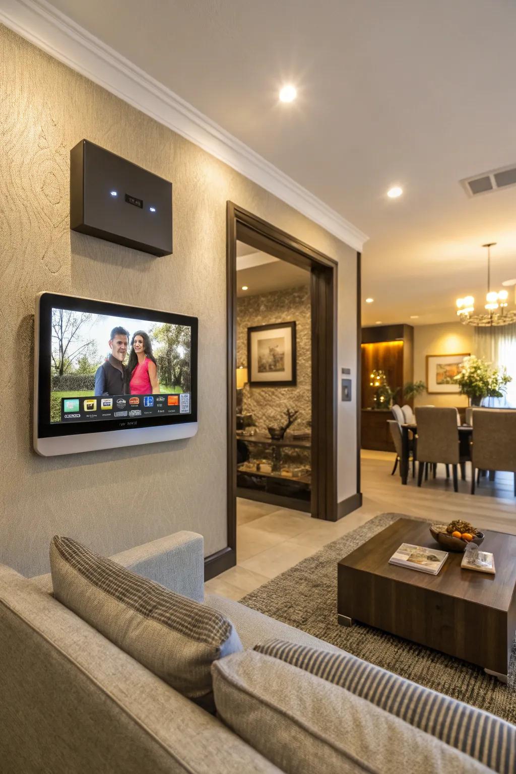 Interactive digital displays bring families closer.