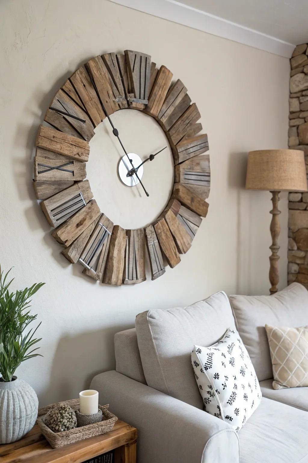 Keep time utilizing a seacoast alteration from a shorewood timepiece.