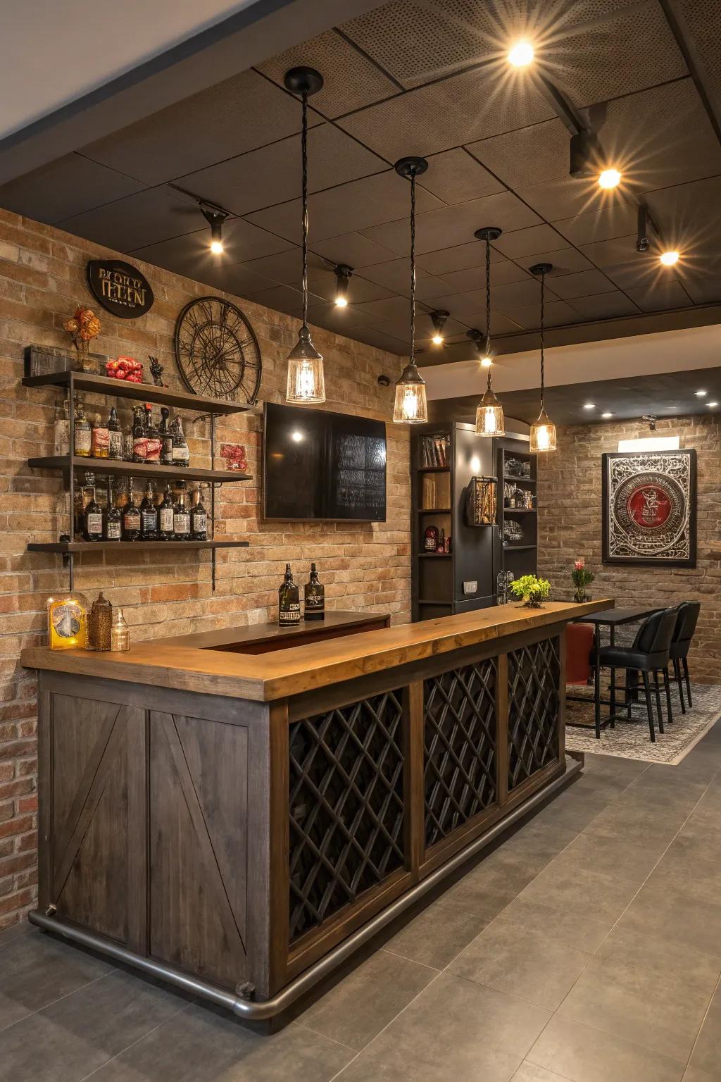 Themed decor makes your bar a standout feature.