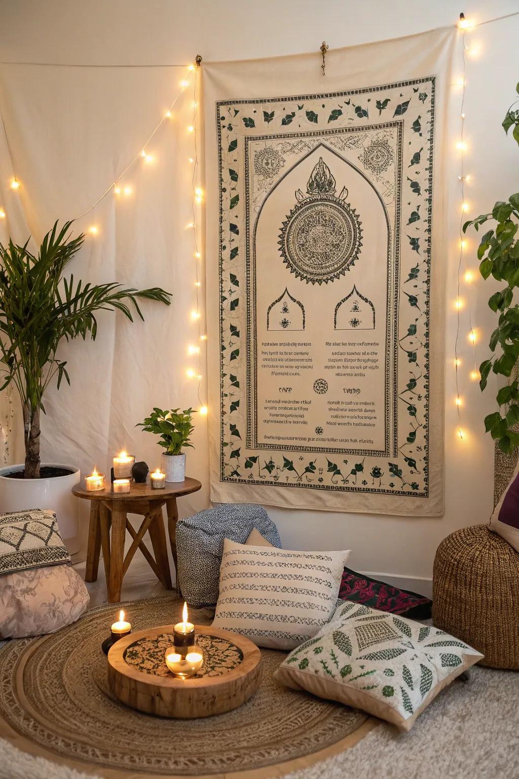 Customized prayer art offers daily inspiration.