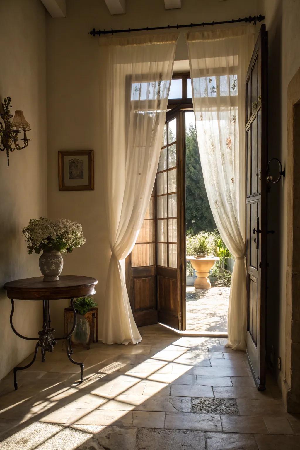 Natural light makes your entrance feel open and welcoming.