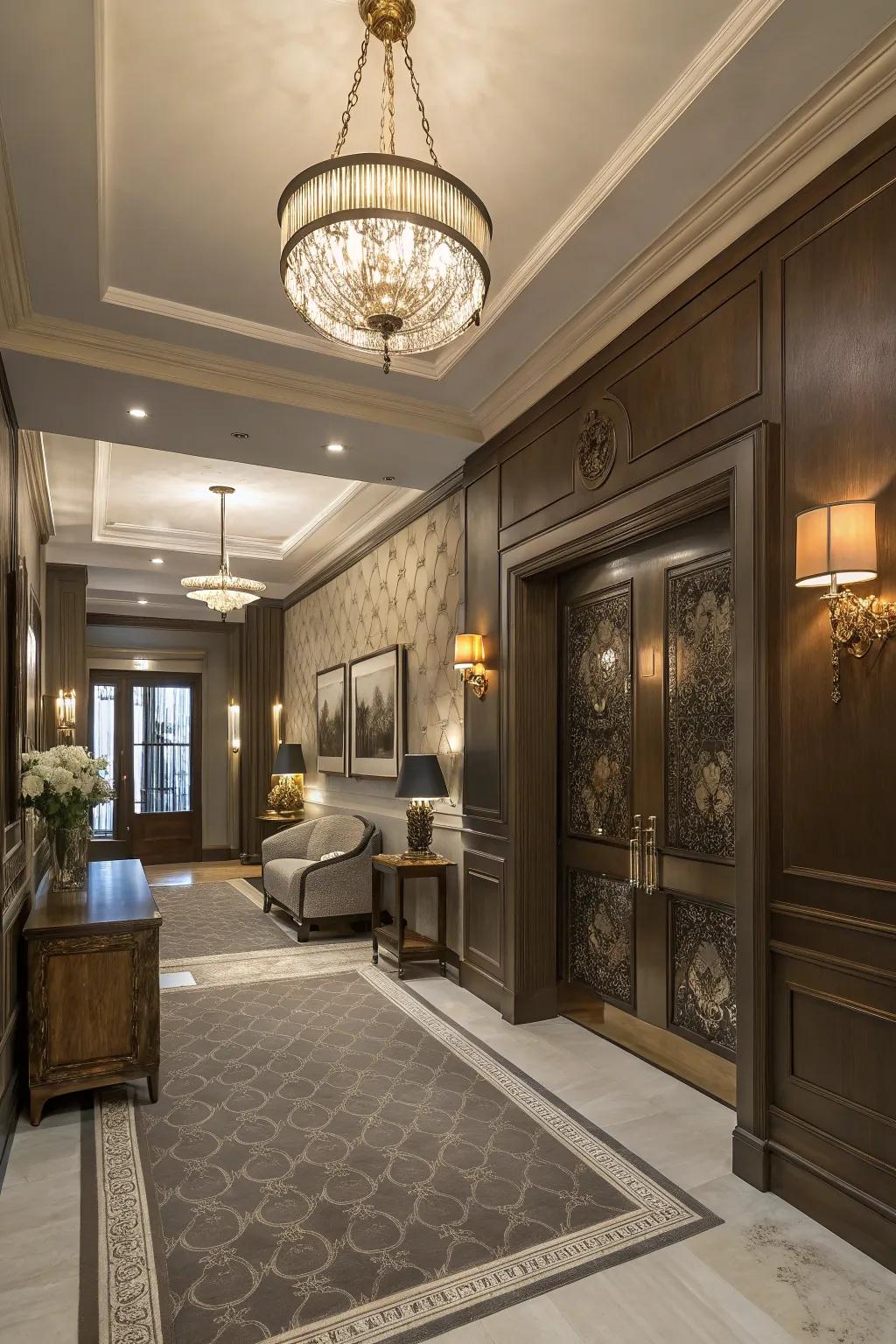 Achieve polished flair using smoke taupe.