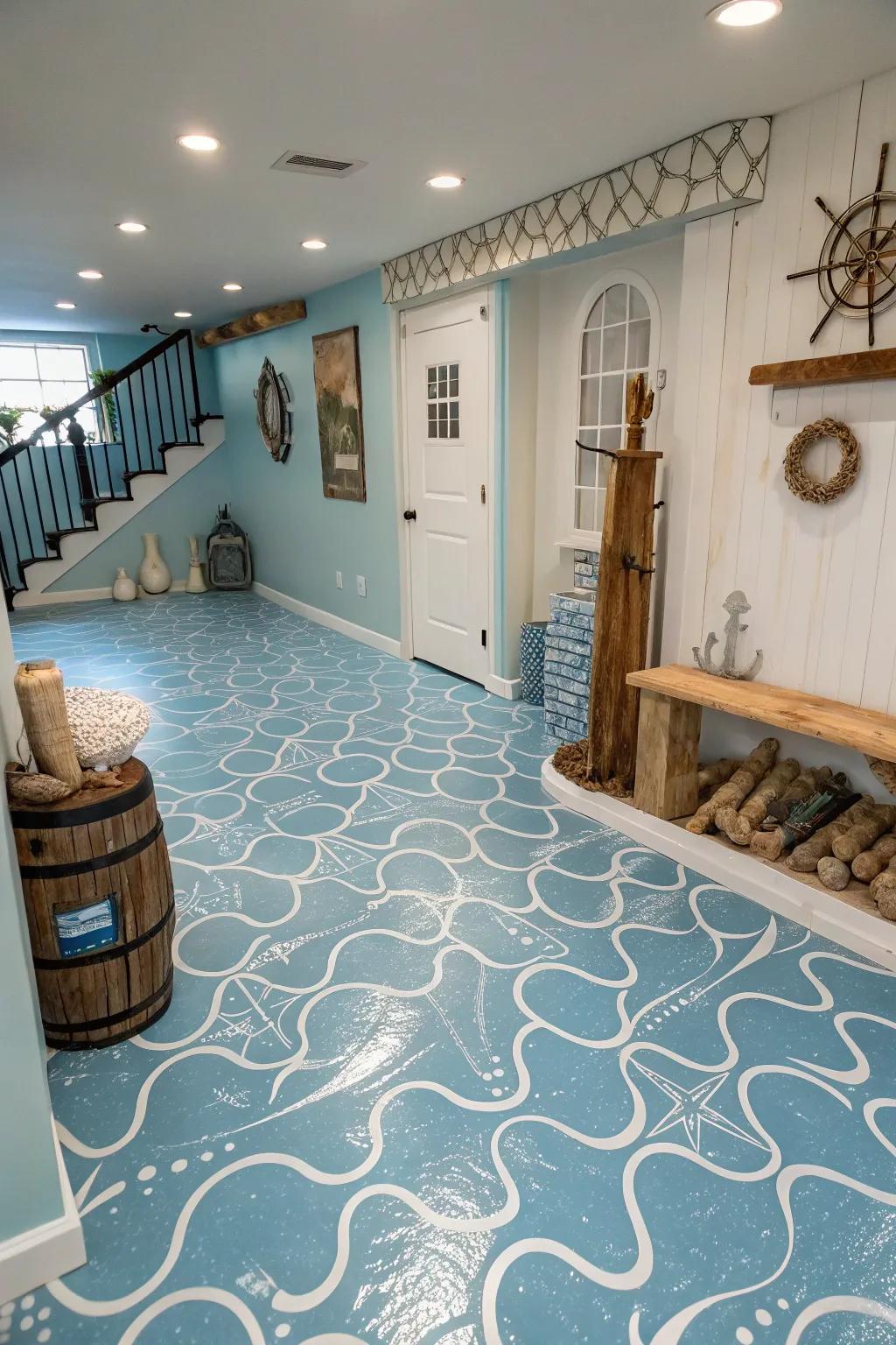 Sea touch floors for a tranquil getaway.