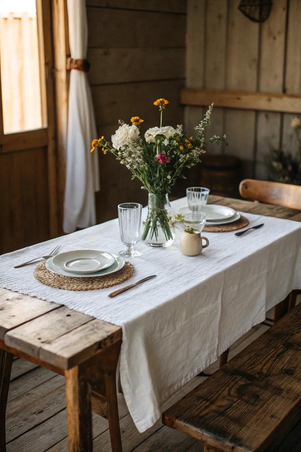 Simplicity crafts a welcoming atmosphere.