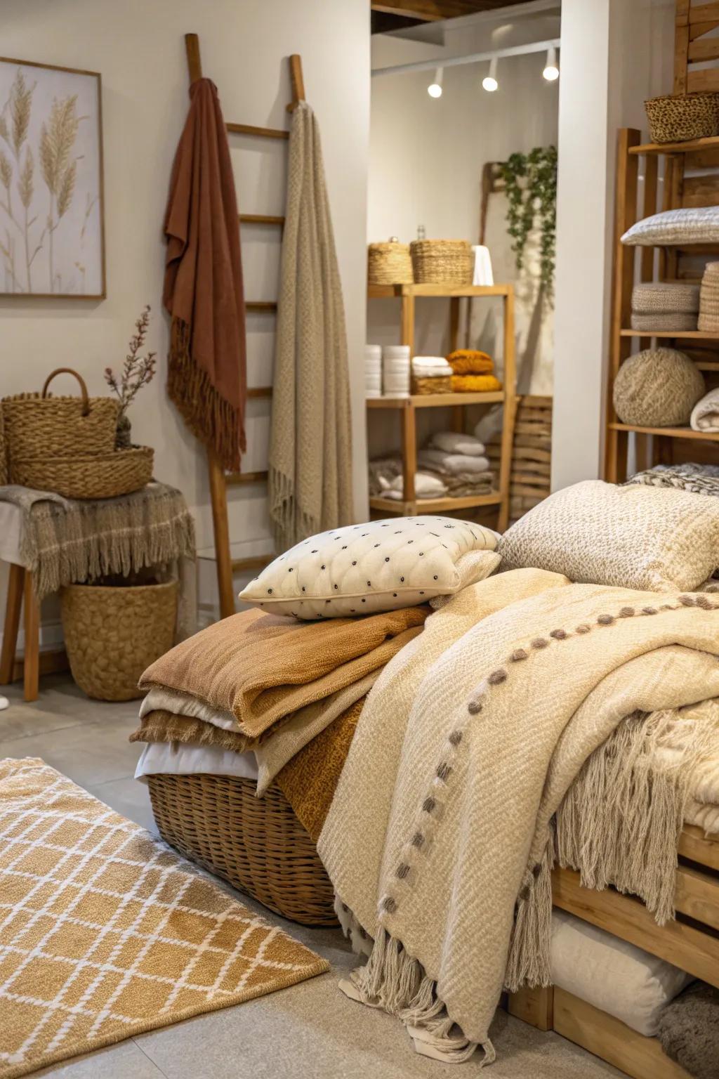 Natural textiles enhance comfort and well-being.