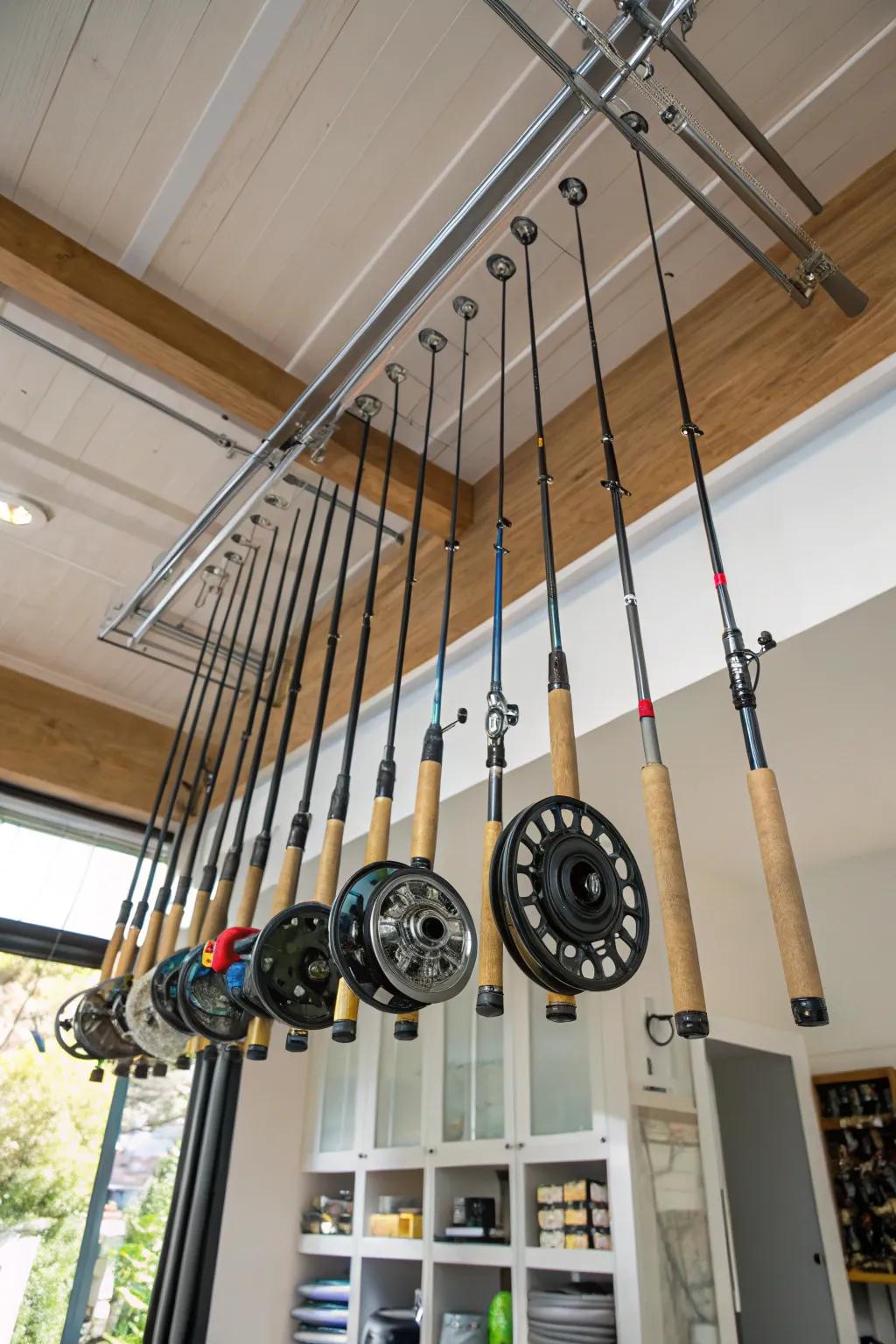 Overhead systems for creative space management.