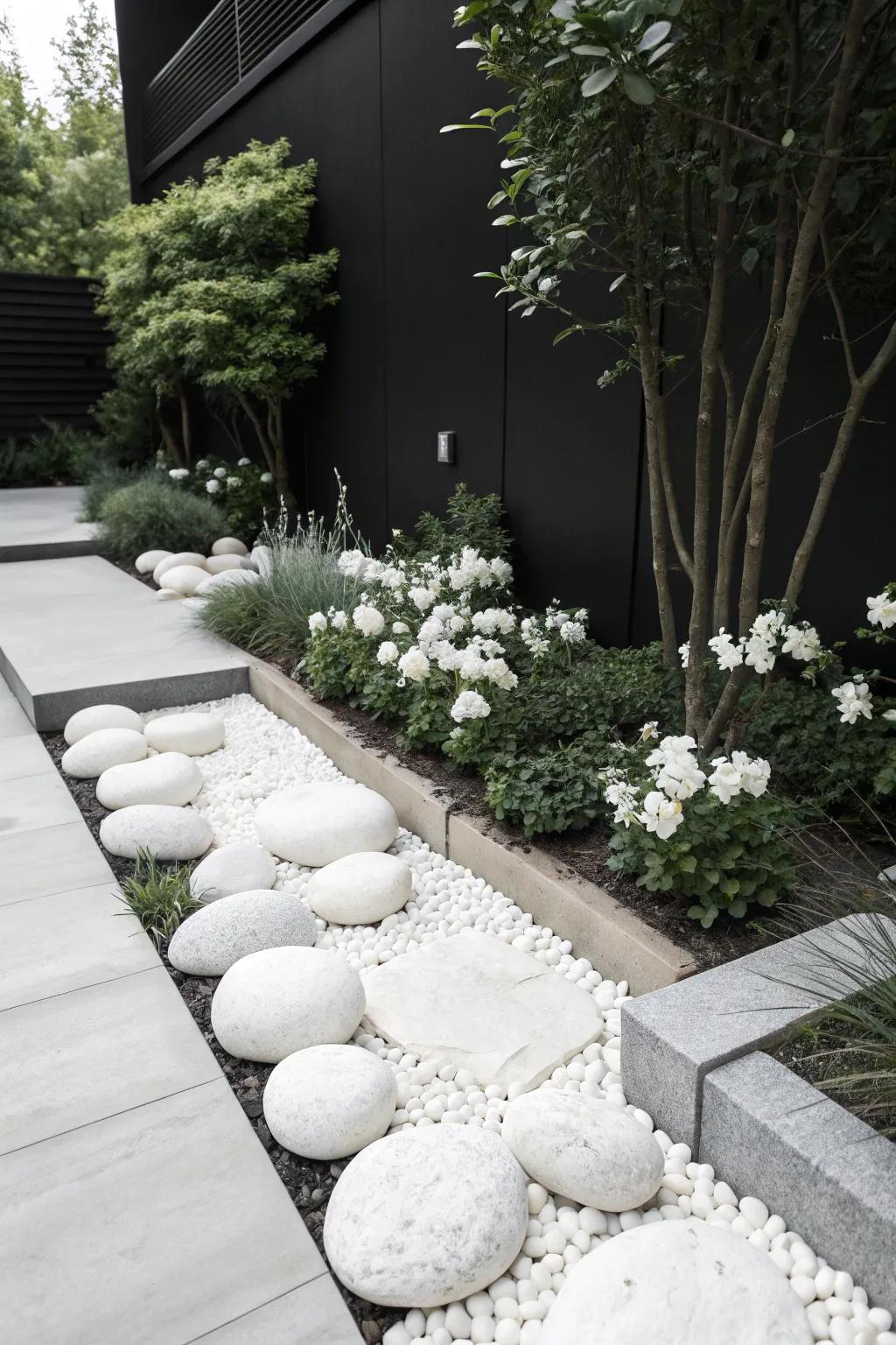 Achieve a chic visual using a monochrome theme.