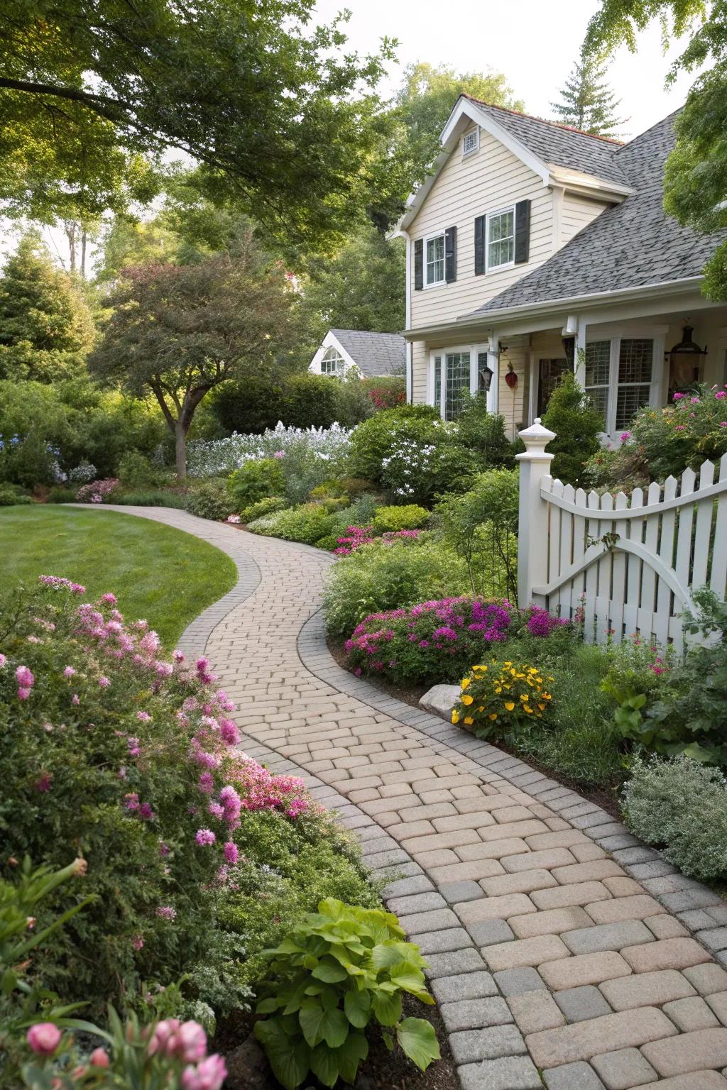 Blend blocks with nature for a balanced look.
