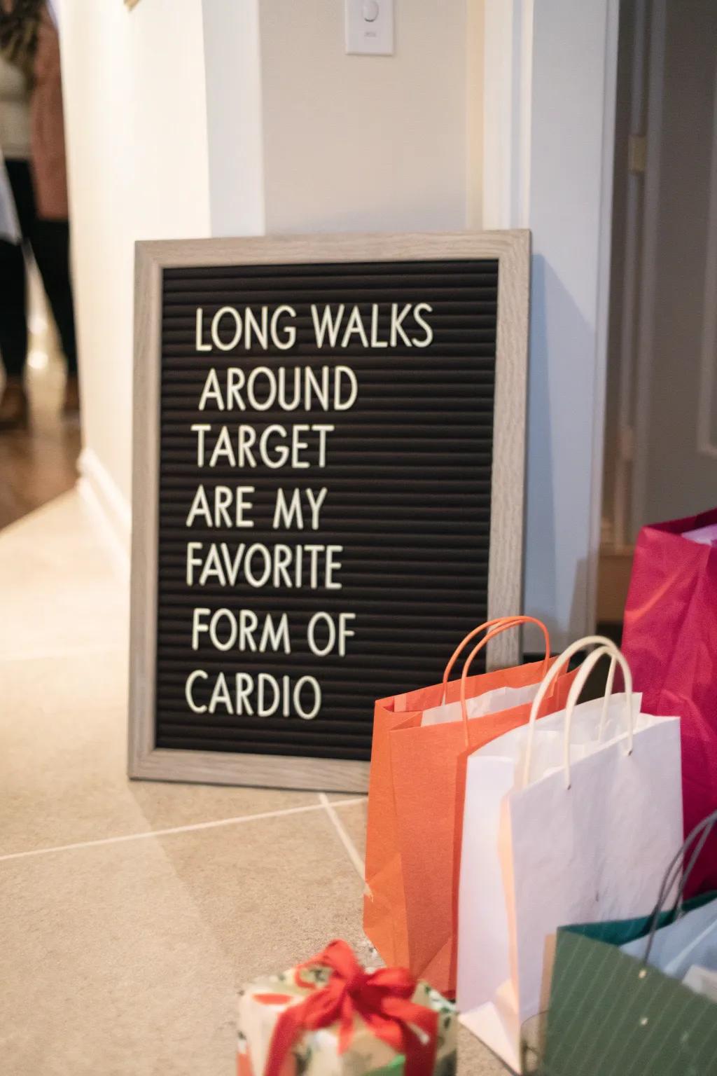 A playful take on retail therapy.