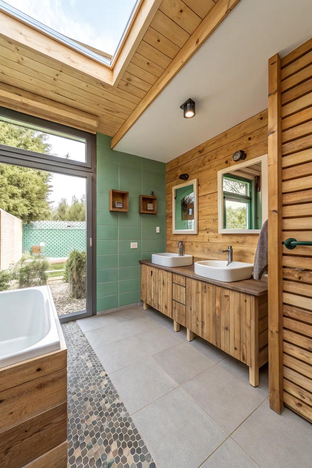 Sustainable materials offer an eco-friendly and stylish design choice.
