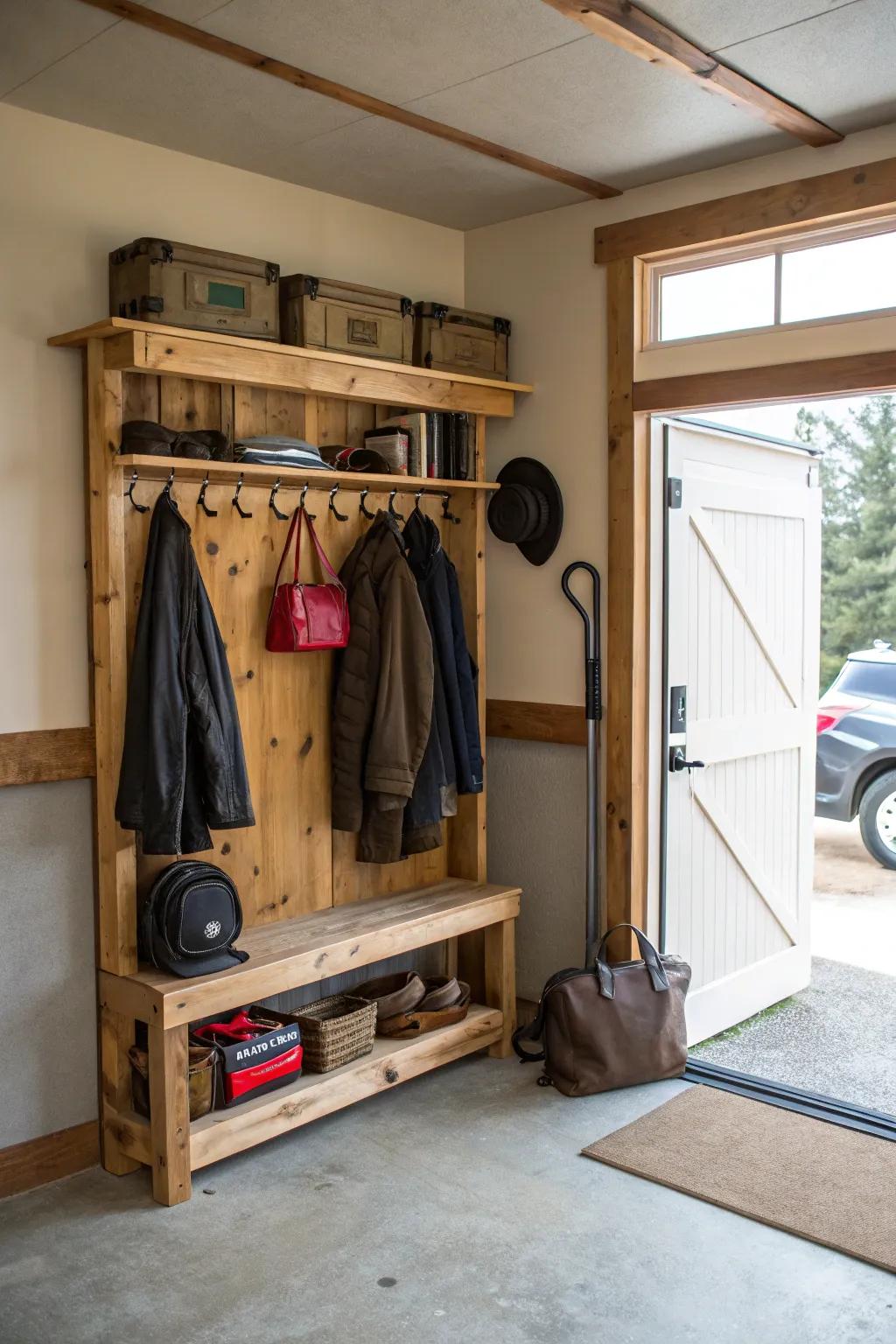 A DIY project adds a personal and functional element to your entryway.