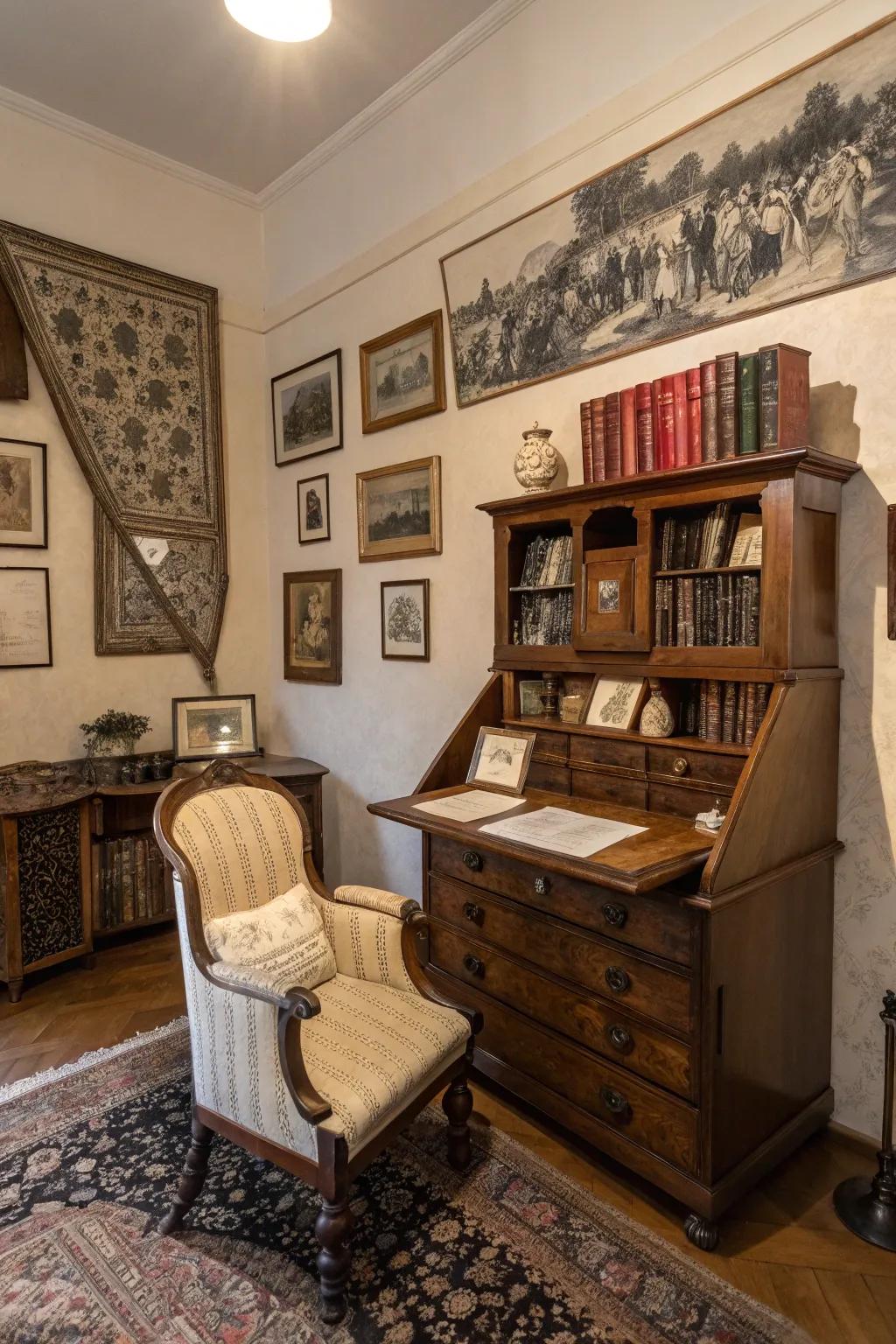 Antique finds add character and charm.