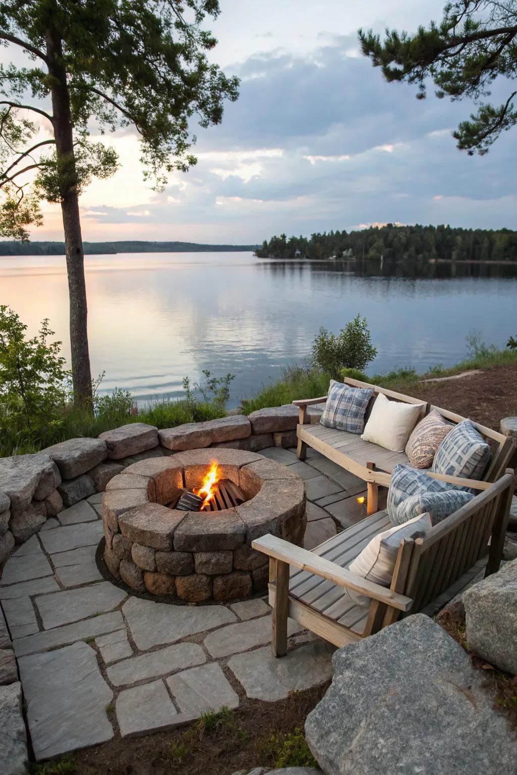 A wind block makes sure your fire pit is fun to use, no matter the weather.