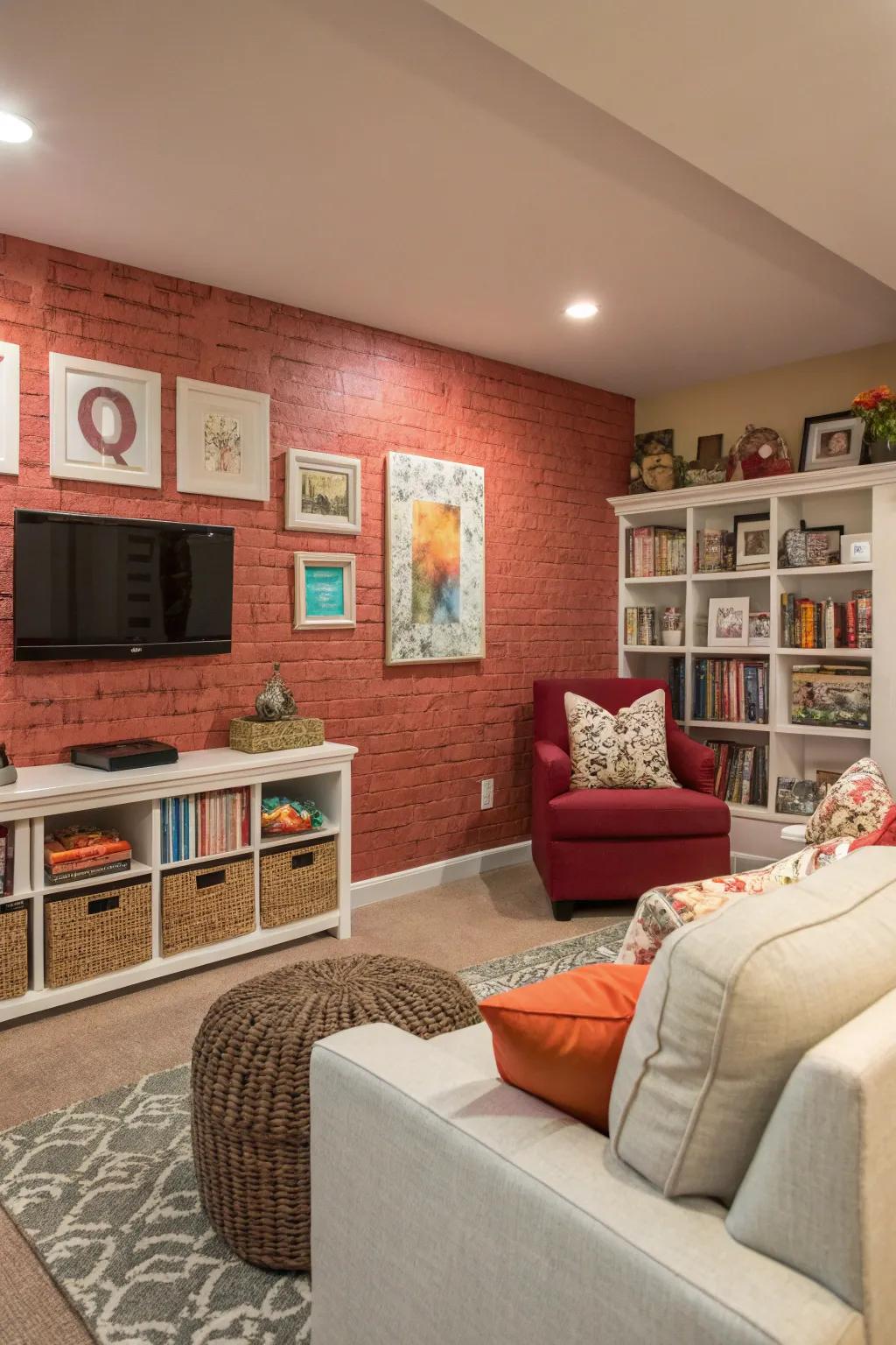 A statement wall that captures attention.