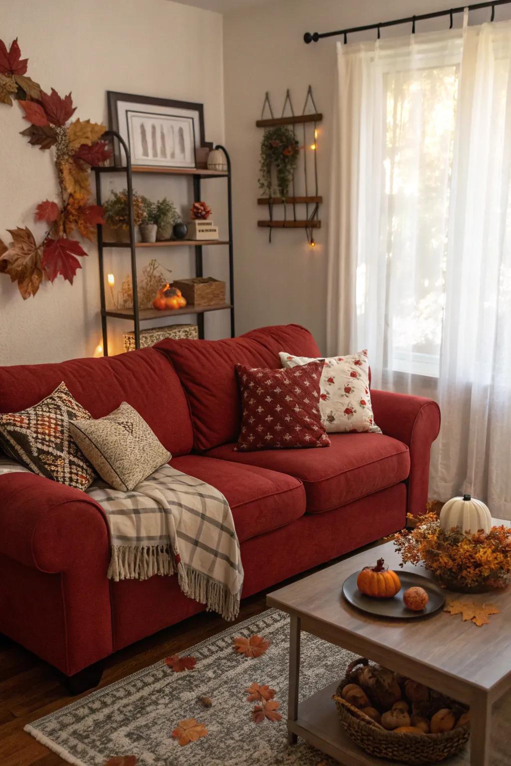 Maintaining a sense of freshness in your living room, seasonal ornaments keep it in tune with the shifting seasons.