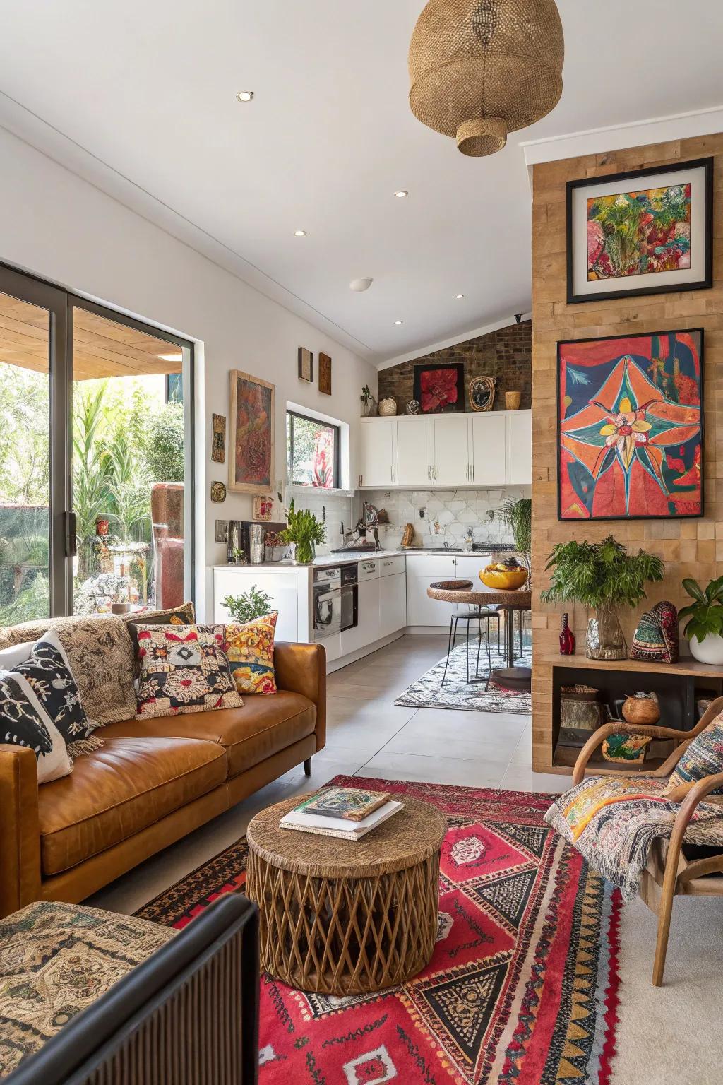 Artistic parts and bold decor inject personality and style.