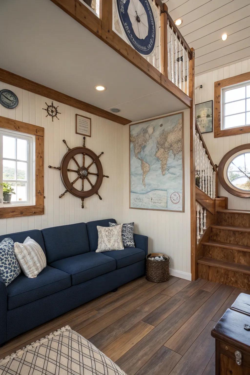 A themed entryway telling a visual story