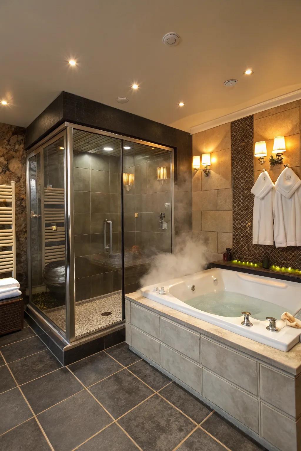 Spa-like characteristics make your bathroom a retreat.