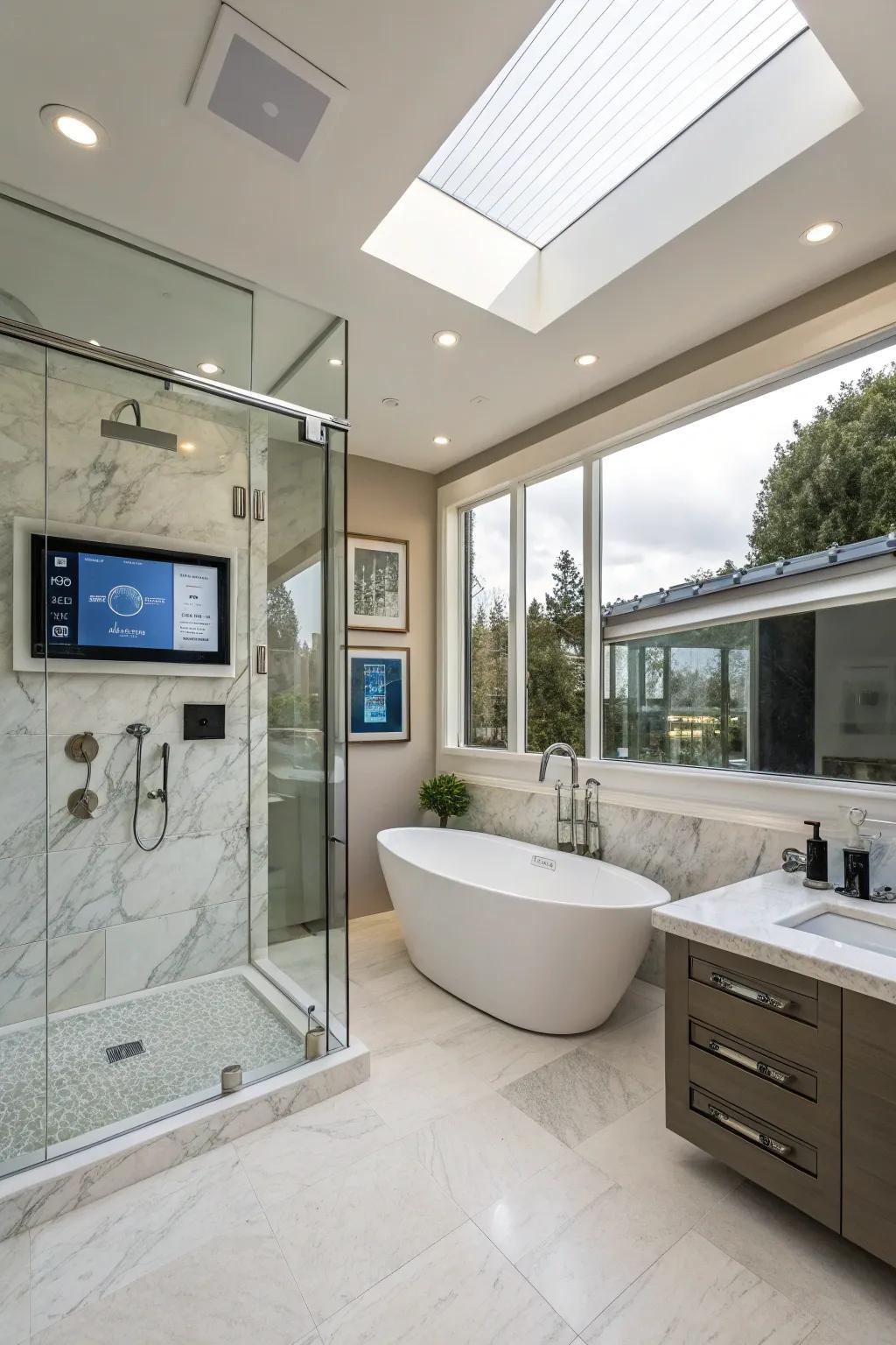 Smart tech integration enhances convenience and luxury.