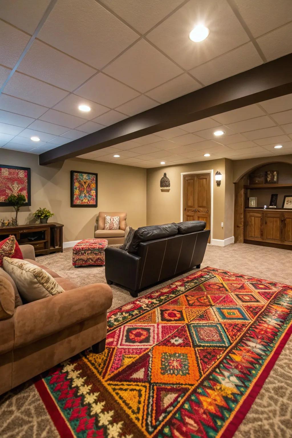 Instantly transform your space with a rug.