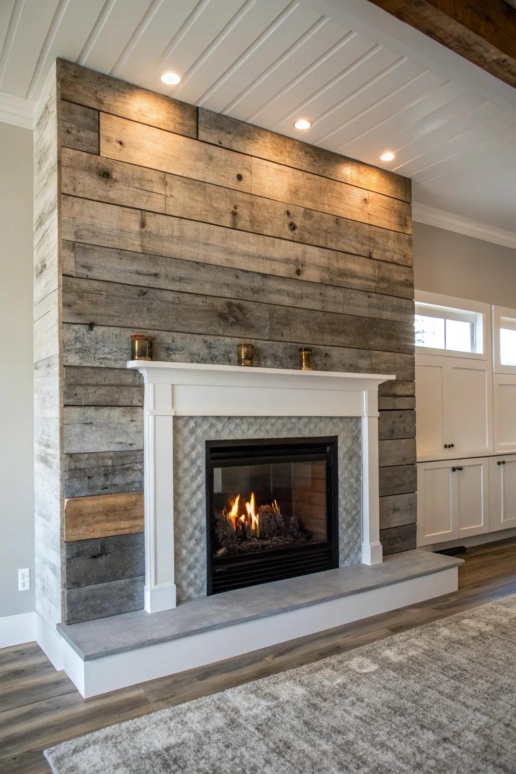 Revived timber contributes texture and comfort to the hearth sector.