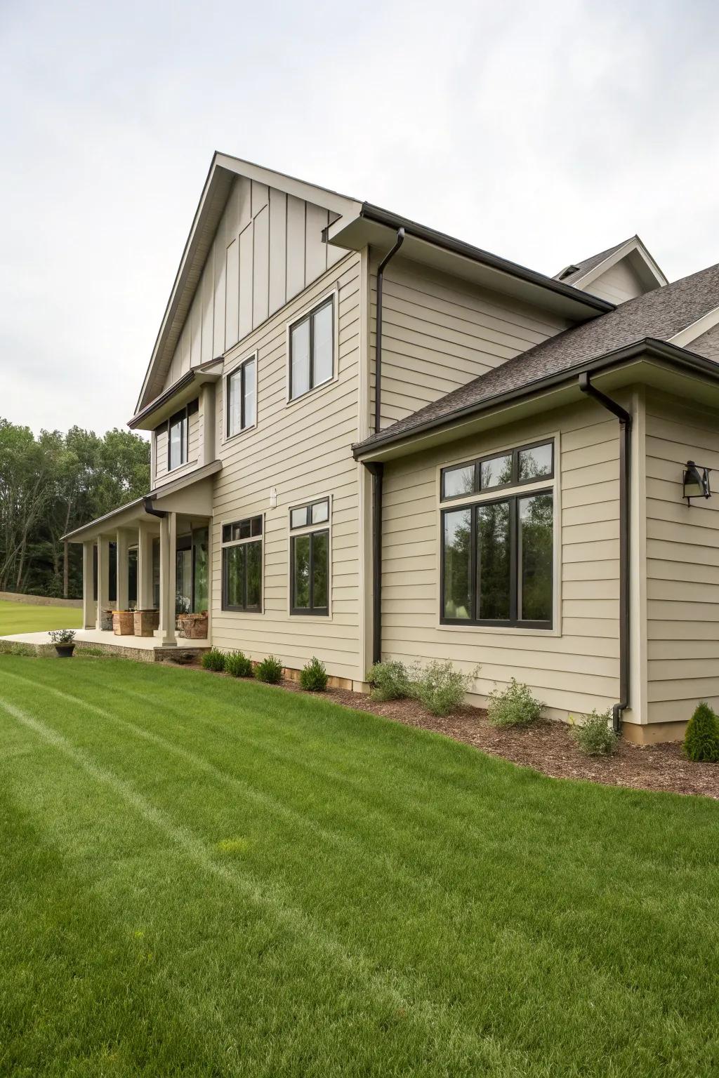 Ageless neutrals provide elegance and adaptability.