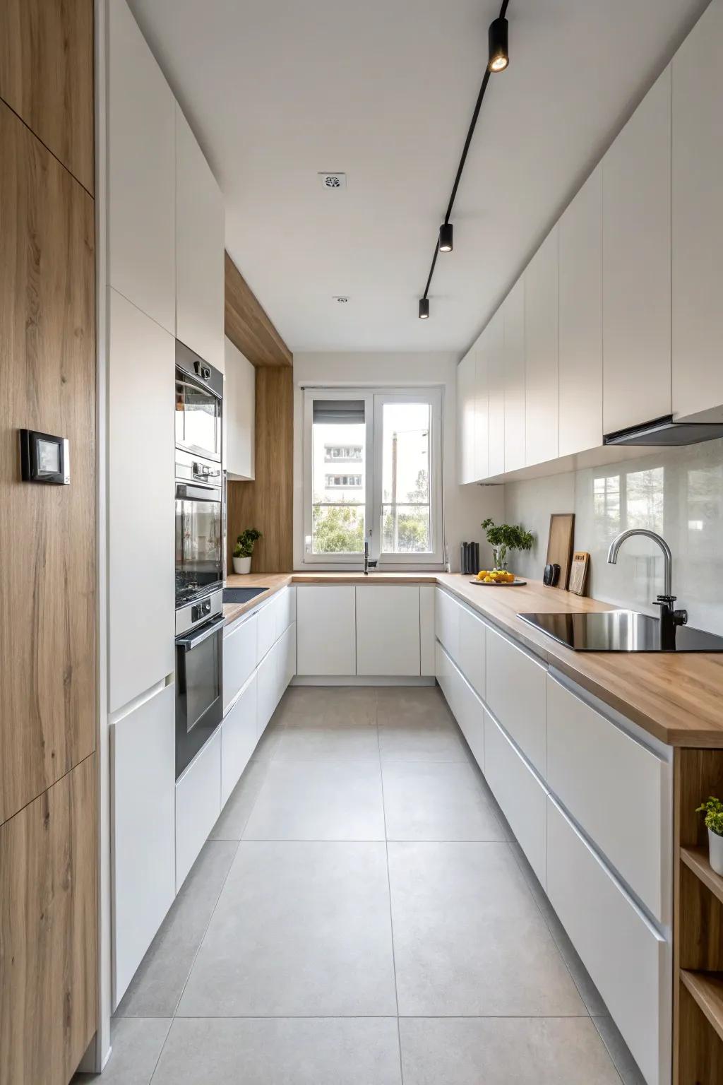 Attain finesse through a minimalist kitchen aesthetic.