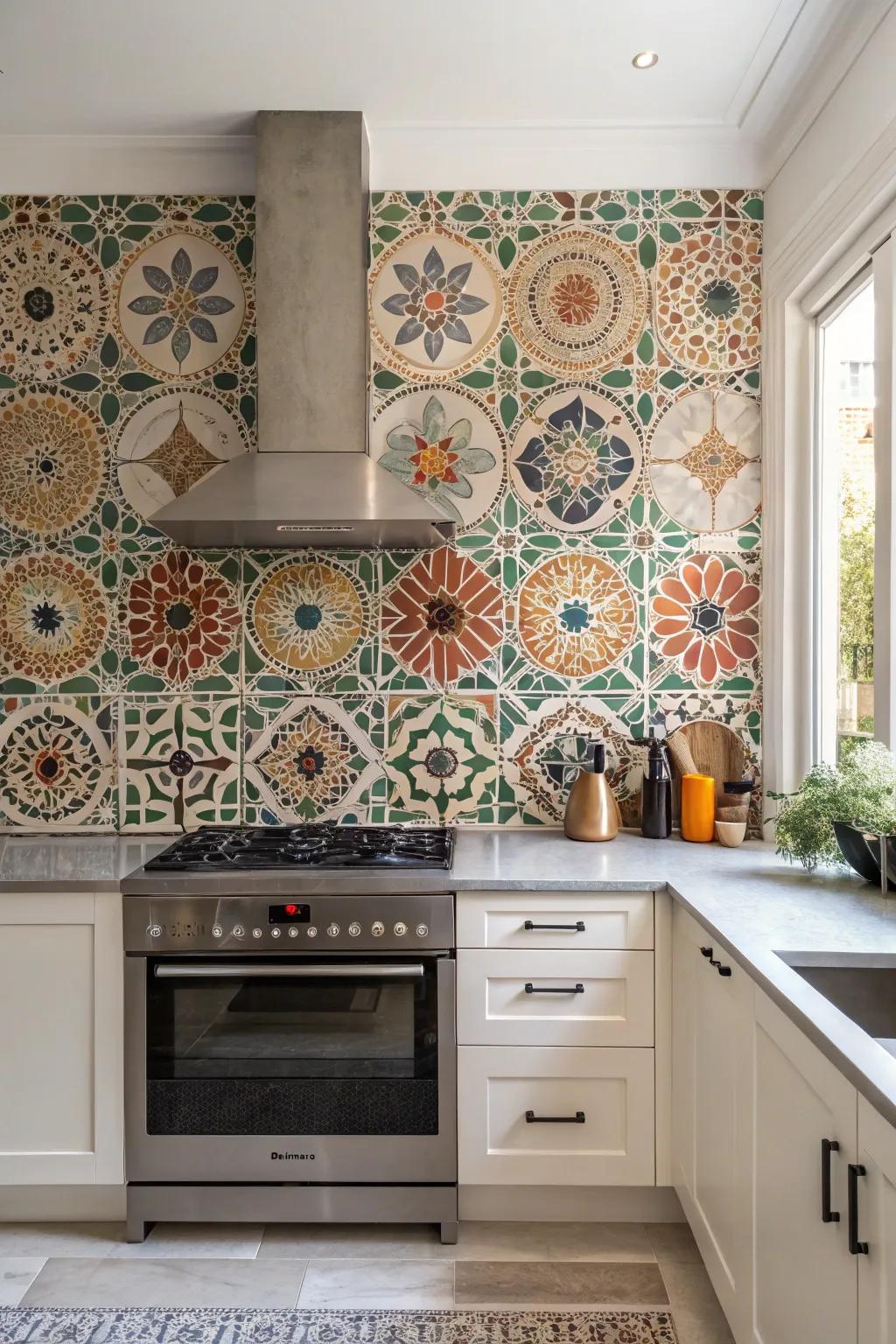 Intricate Zellige tiles adding a touch of artistry to interiors.