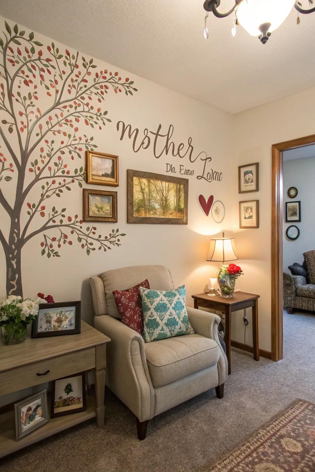 Art to add personality and warmth to the suite.