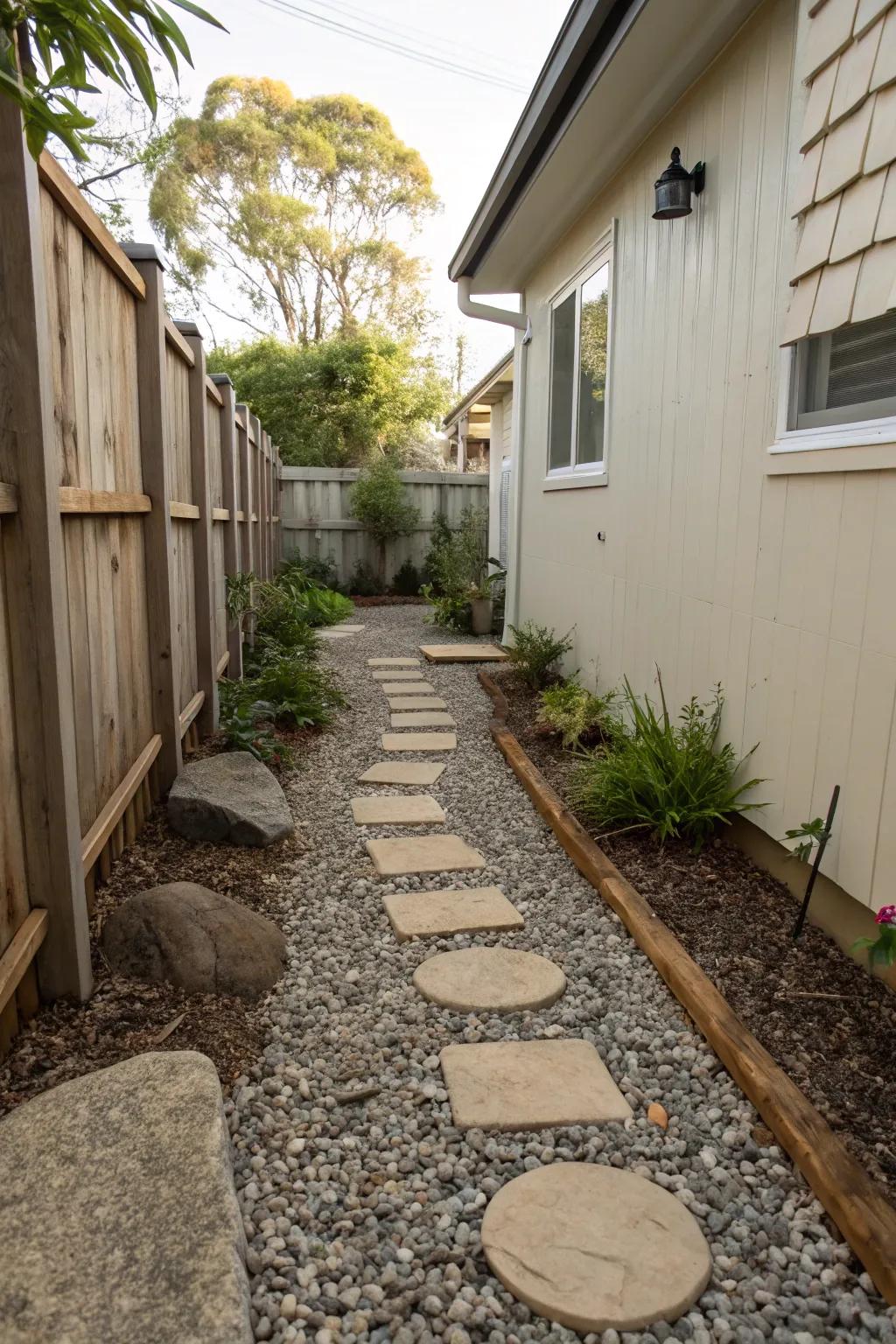 Rock fragments deliver a fashionable, low-upkeep substitute for grass.