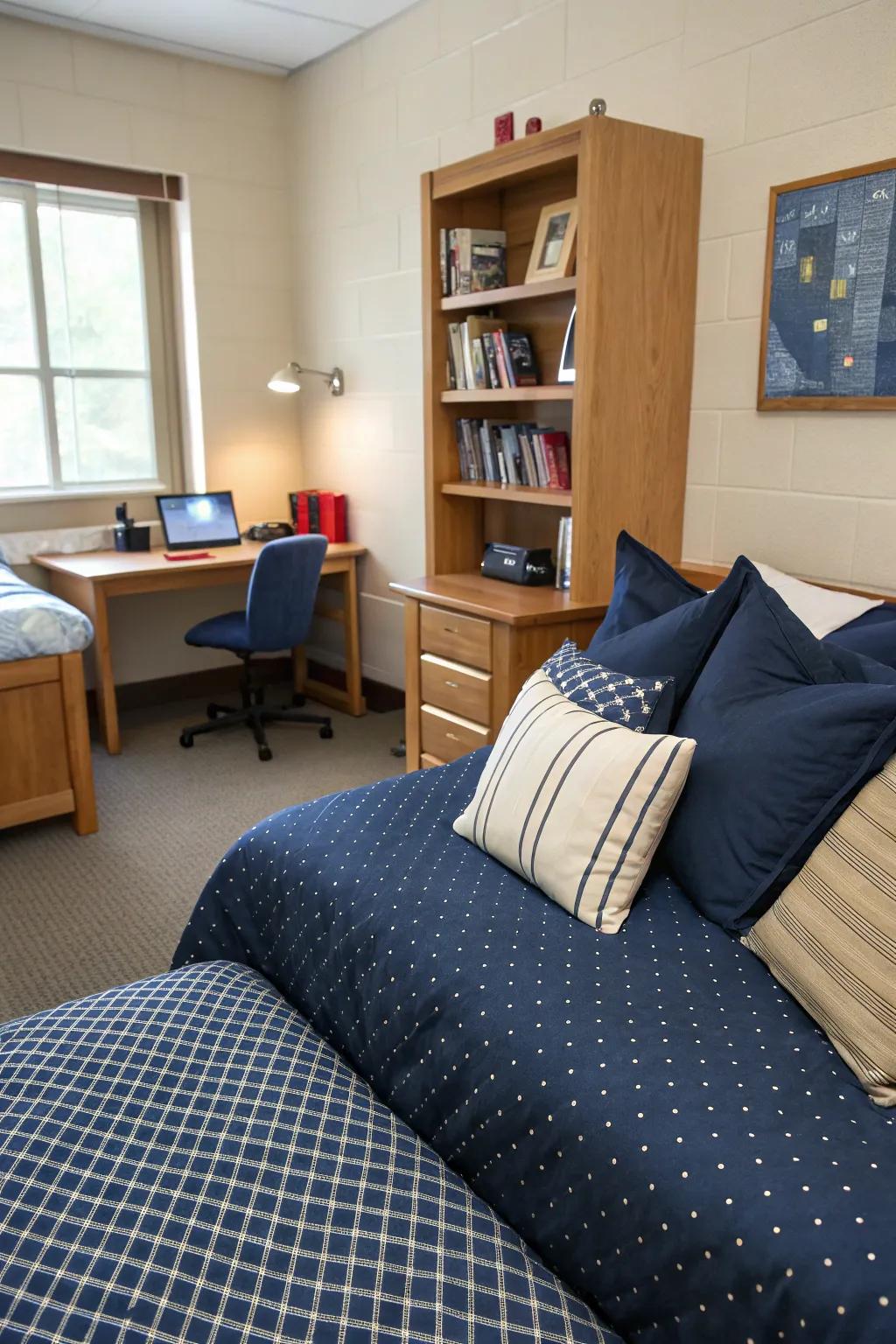 Throw pillows provide comfort while enhancing your color scheme.