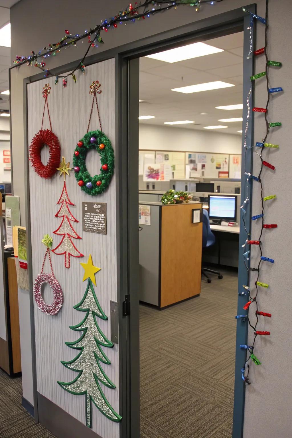 Workplace supplies get a festive change in these imaginative decorations.