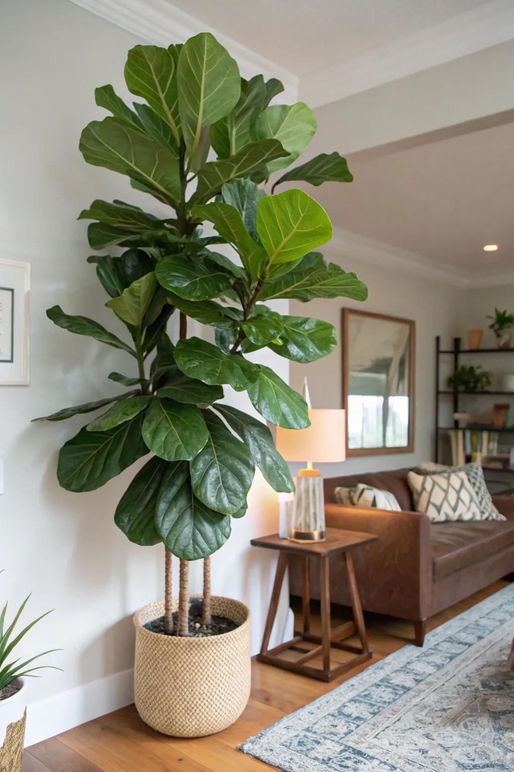 Let a statement plant be the focal point of your space.
