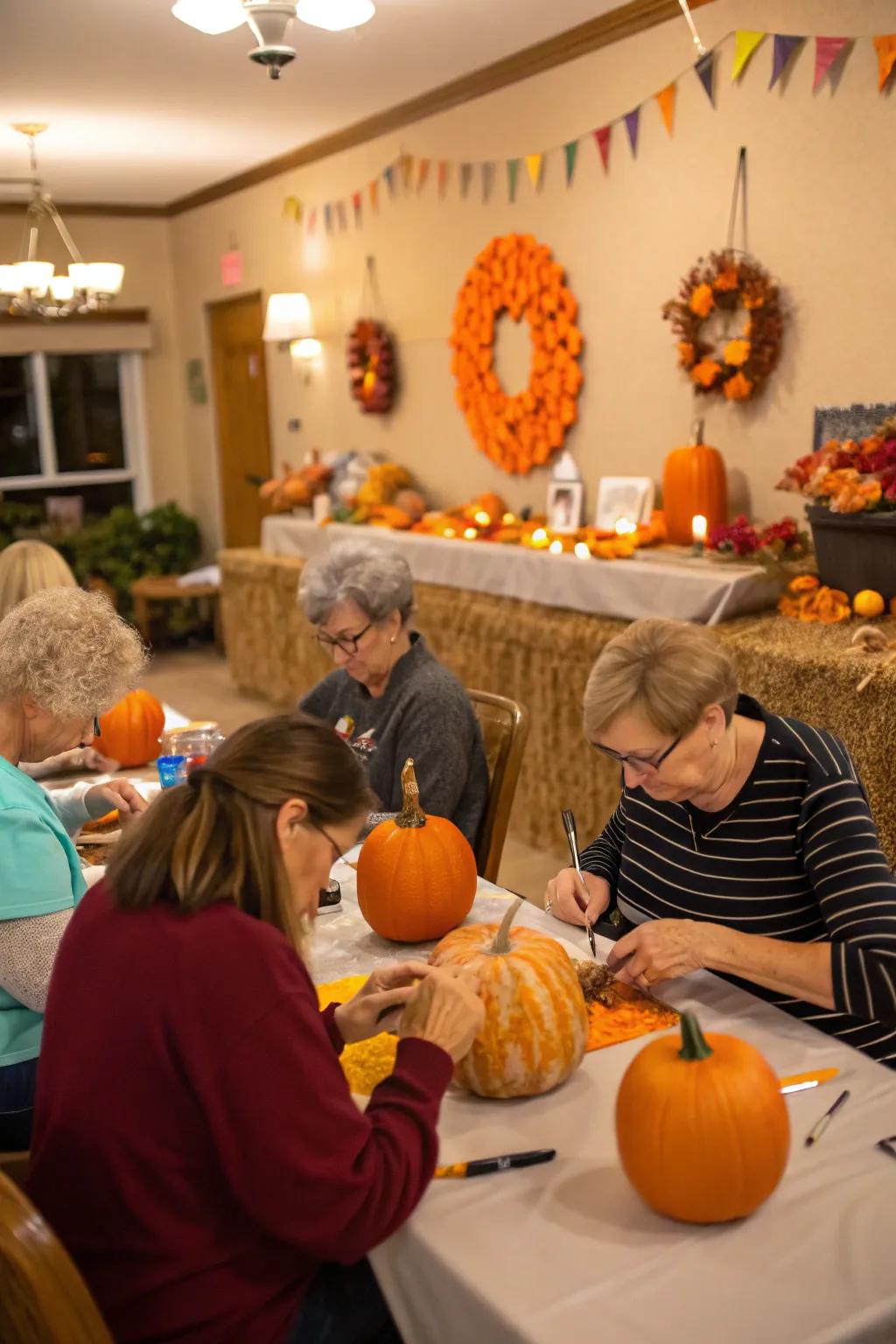 Squash painting for a creative twist.