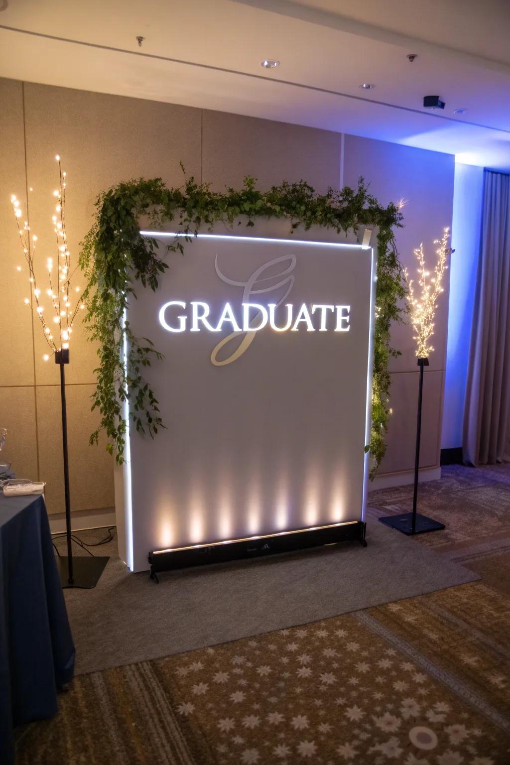Personalize your celebration through custom LED symbols, injecting a contemporary flair.