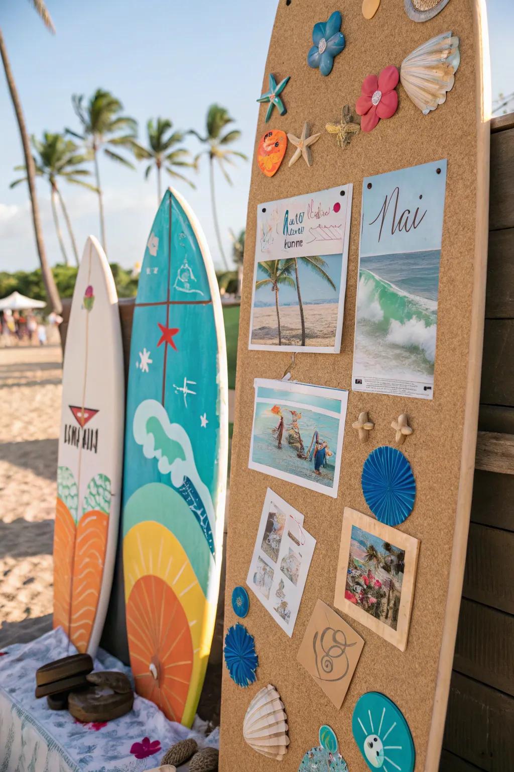 Ride the surge of creativity through a surfing motif.