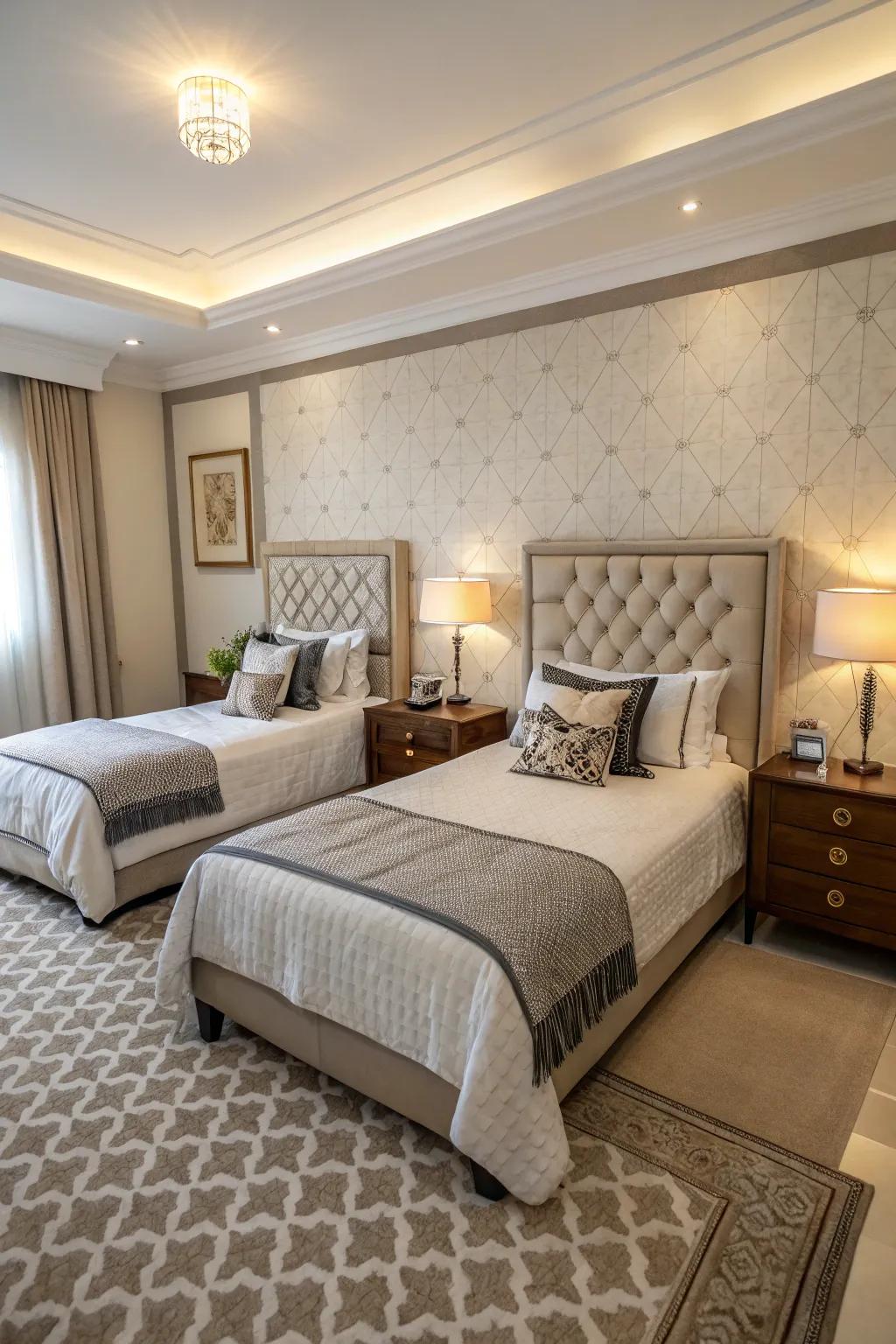 Symmetry in design promotes harmony and balance.