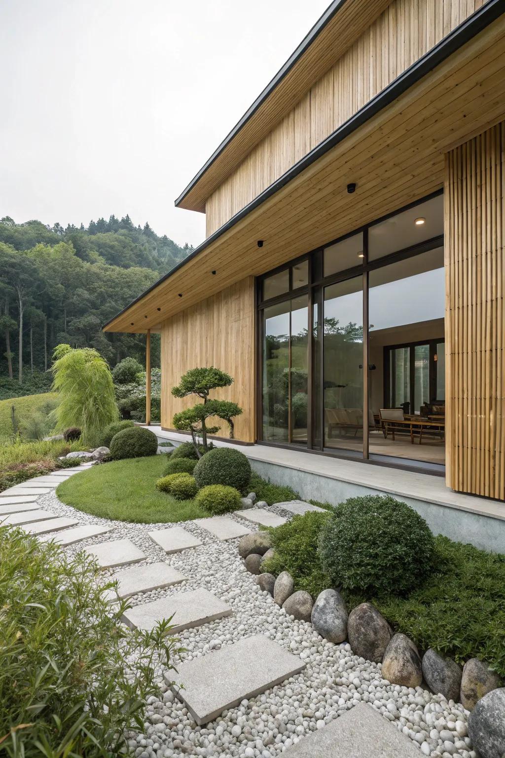 Cane cladding offers a unique, eco-chic appeal.