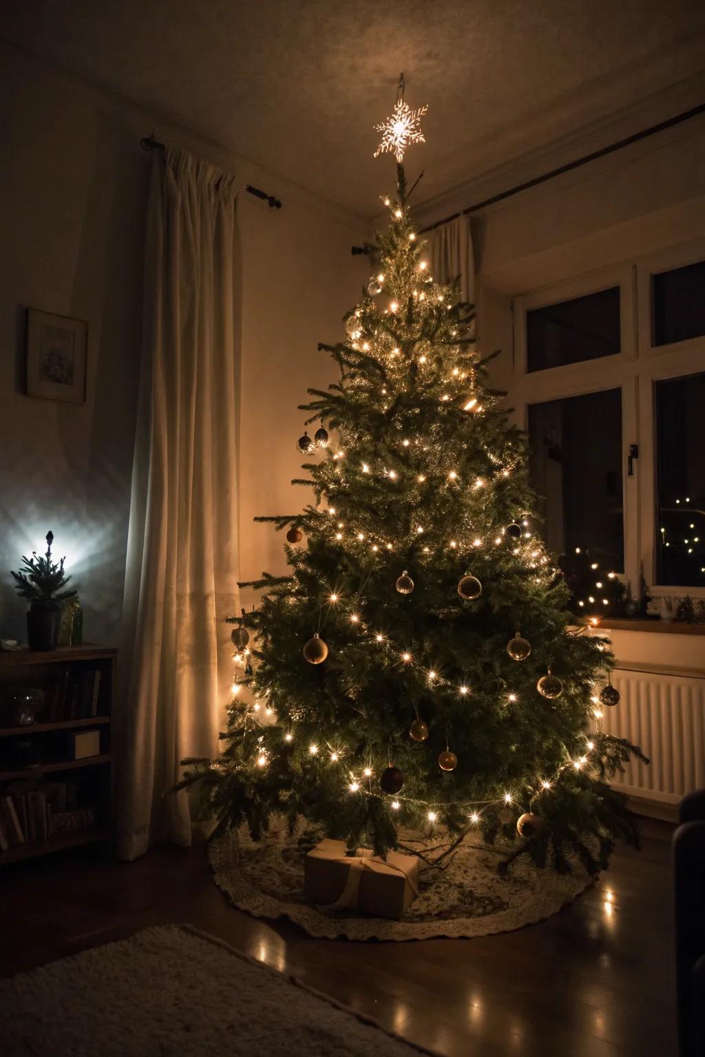 Magical glow with whimsical fairy lights.