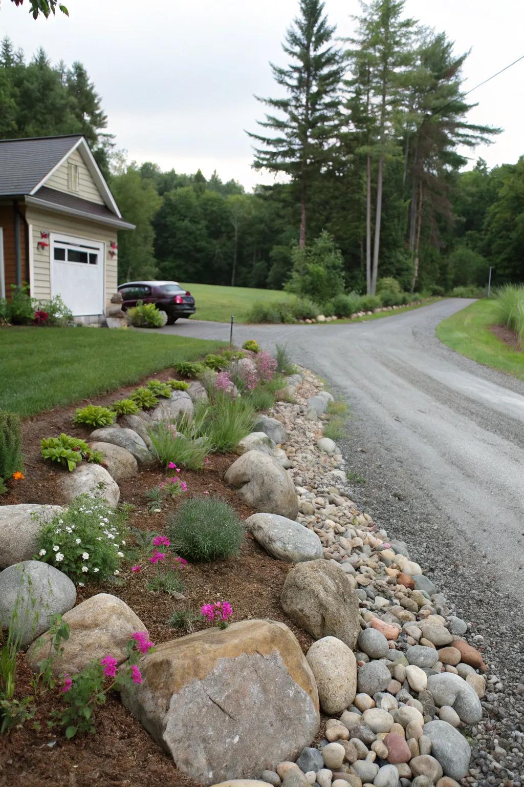 Stone retreats extend texture and low-upkeep magnificence.
