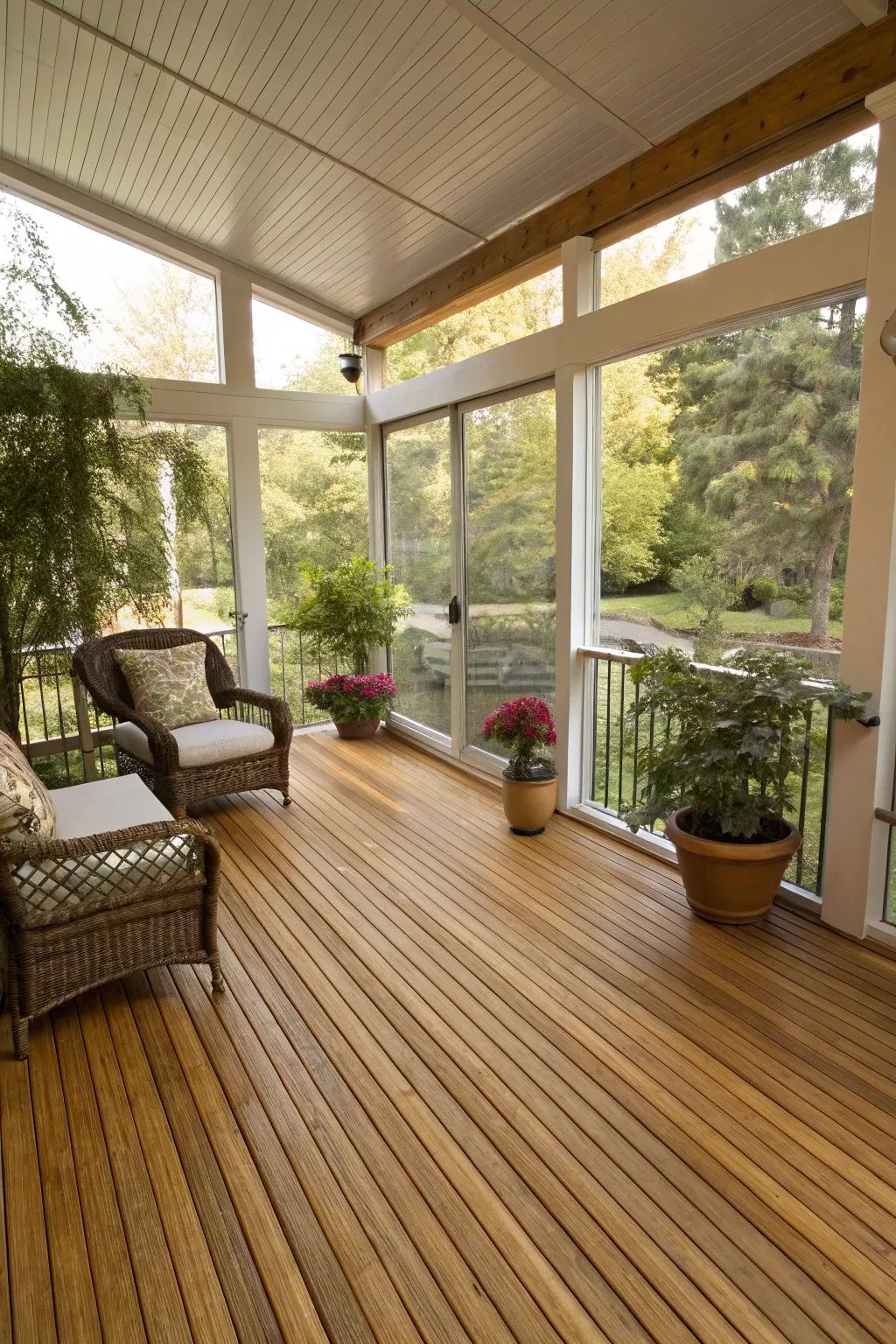 Eco-friendly bamboo flooring for sustainability