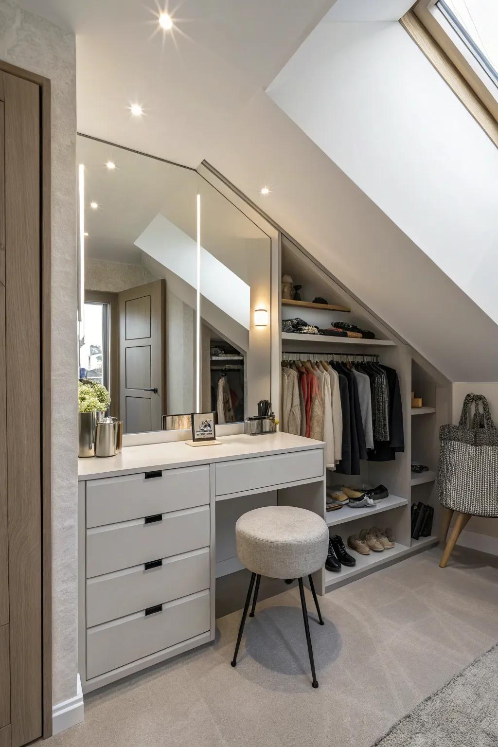 A wall table adds function.