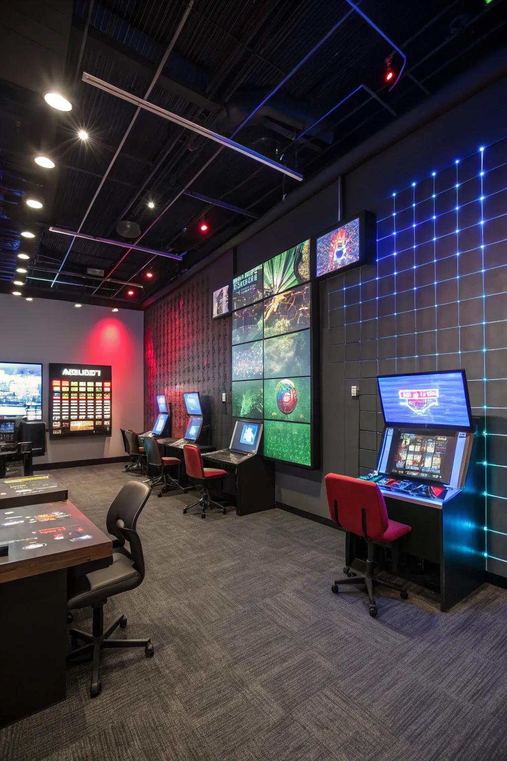 Interactive wall features make your gaming space more exciting.