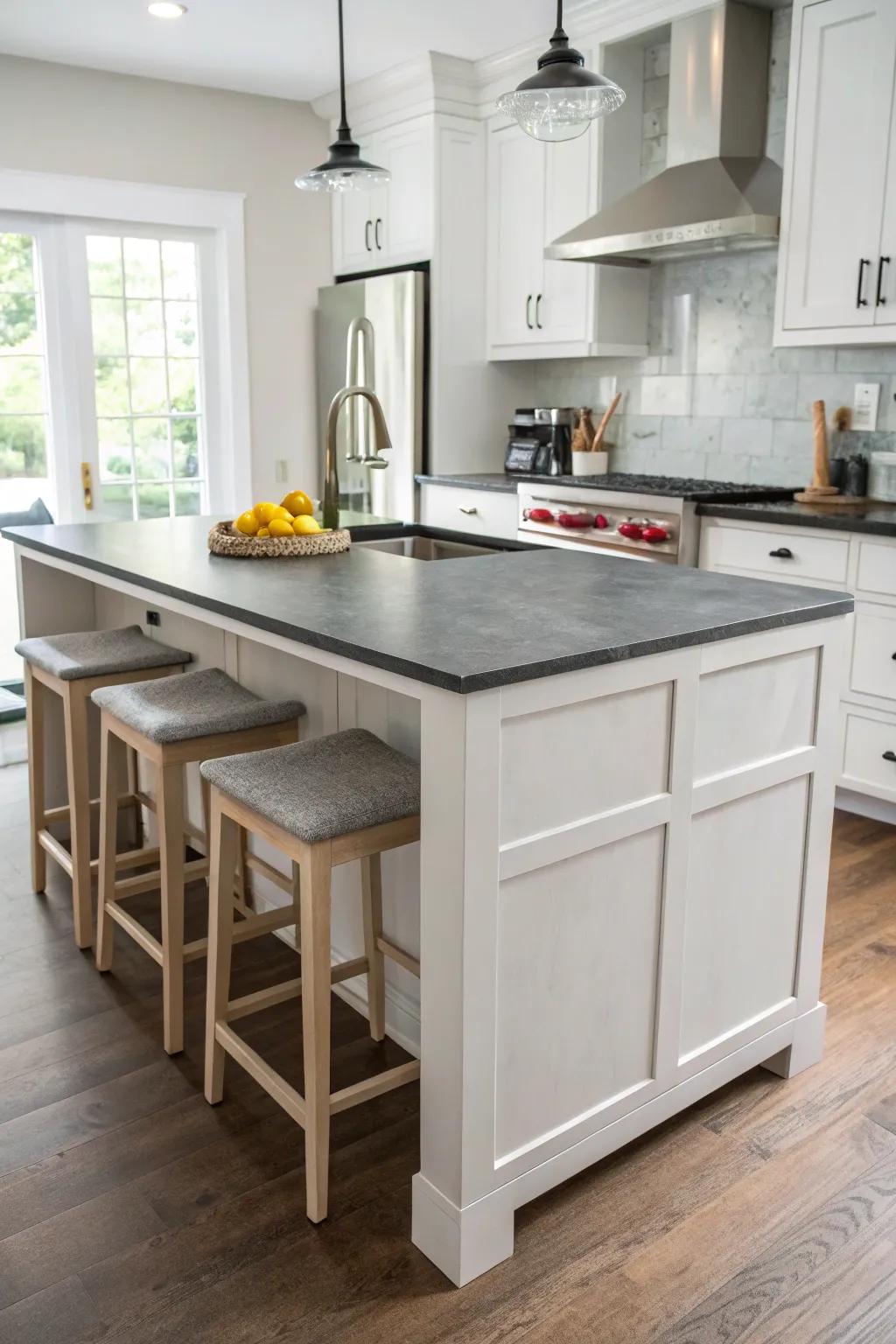 Heat-tolerant materials adding practicality and style.