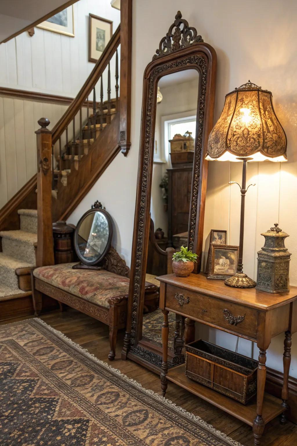 Vintage discoveries supplement timeless allure and sophistication.