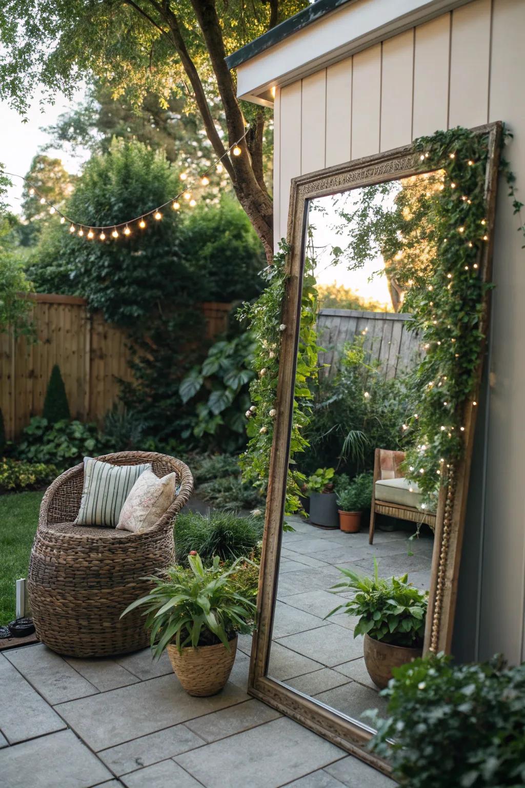 A looking glass can render your petite space appear more expansive and brighter.