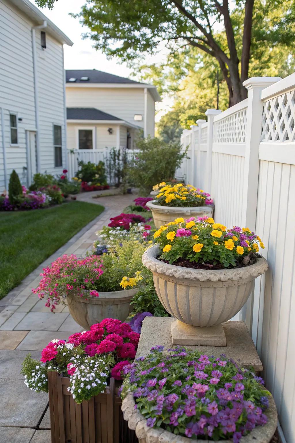 Express your style with decorative planters.