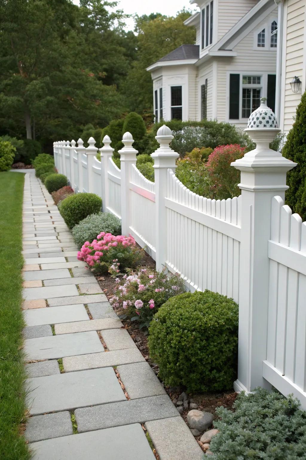 Finish your fence with ornamental toppers.