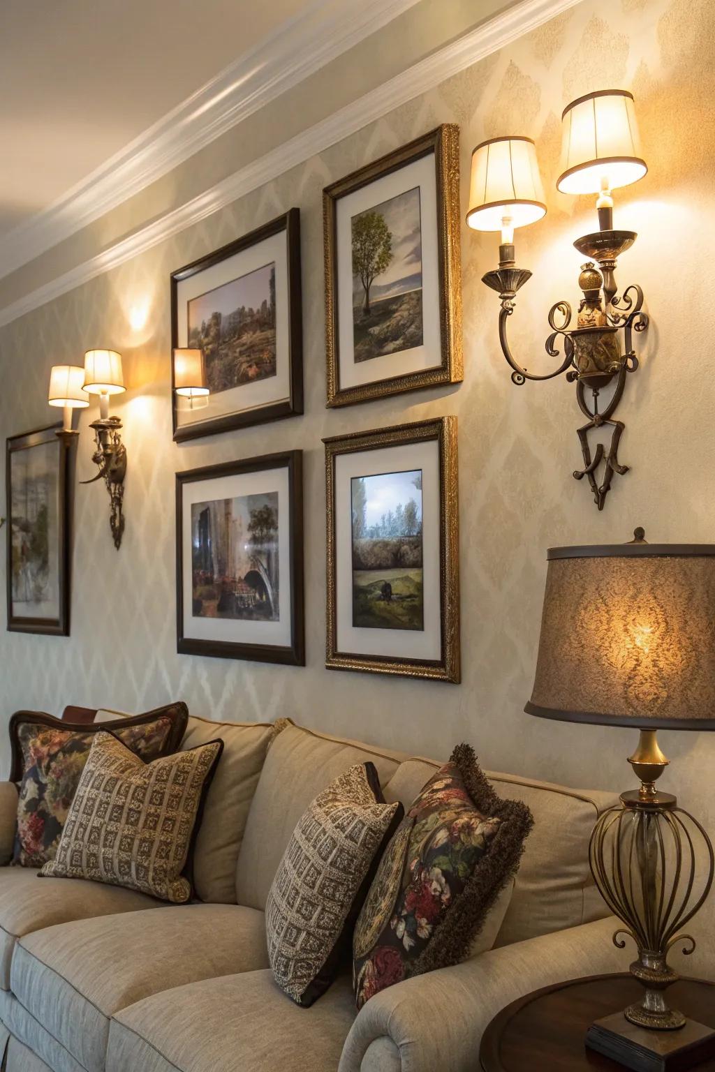 Lights offer both style and functional lighting.